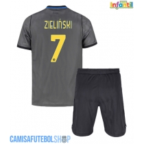 Camisa de time de futebol Inter Milan Piotr Zielinski #7 Replicas 3º Equipamento Infantil 2026-27 Manga Curta (+ Calças curtas)
